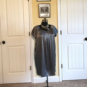 New York & Company Satin Look Shift Dress